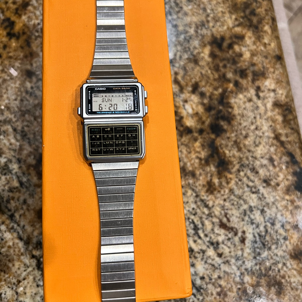 Casio Silver And Black Digital Watch Casio Silver And Black Digital Watch